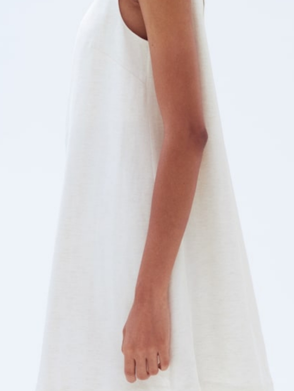 H&M Cream A-Line Mini Dress
